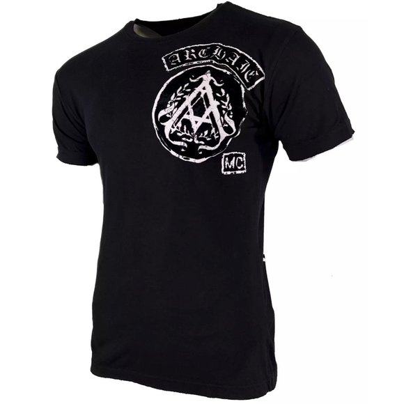 Archaic Affliction Men's T-Shirt Short Sleeve KING Cross Biker - Picture 4 of 9